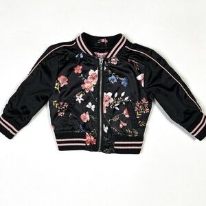 Urban Republic Black Floral Baby Jacket